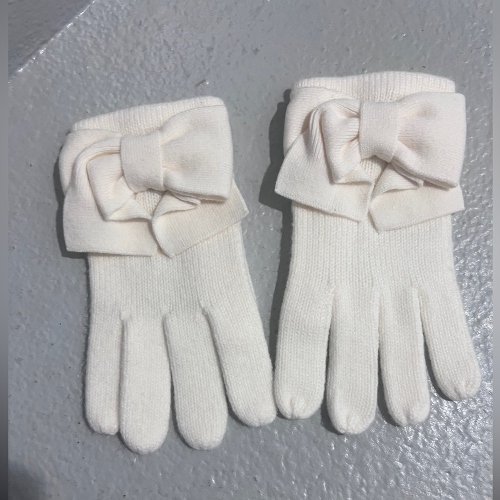 kate spade Cream Bow Gloves
